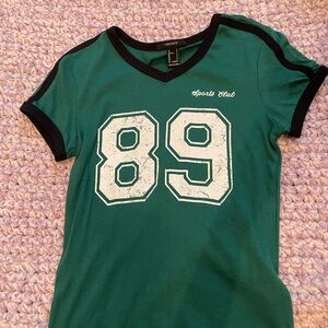 Forever 21 Green Sports Club Tee
